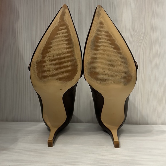 Talbots brand brown leather heels, size 8.5 M - Picture 5 of 7